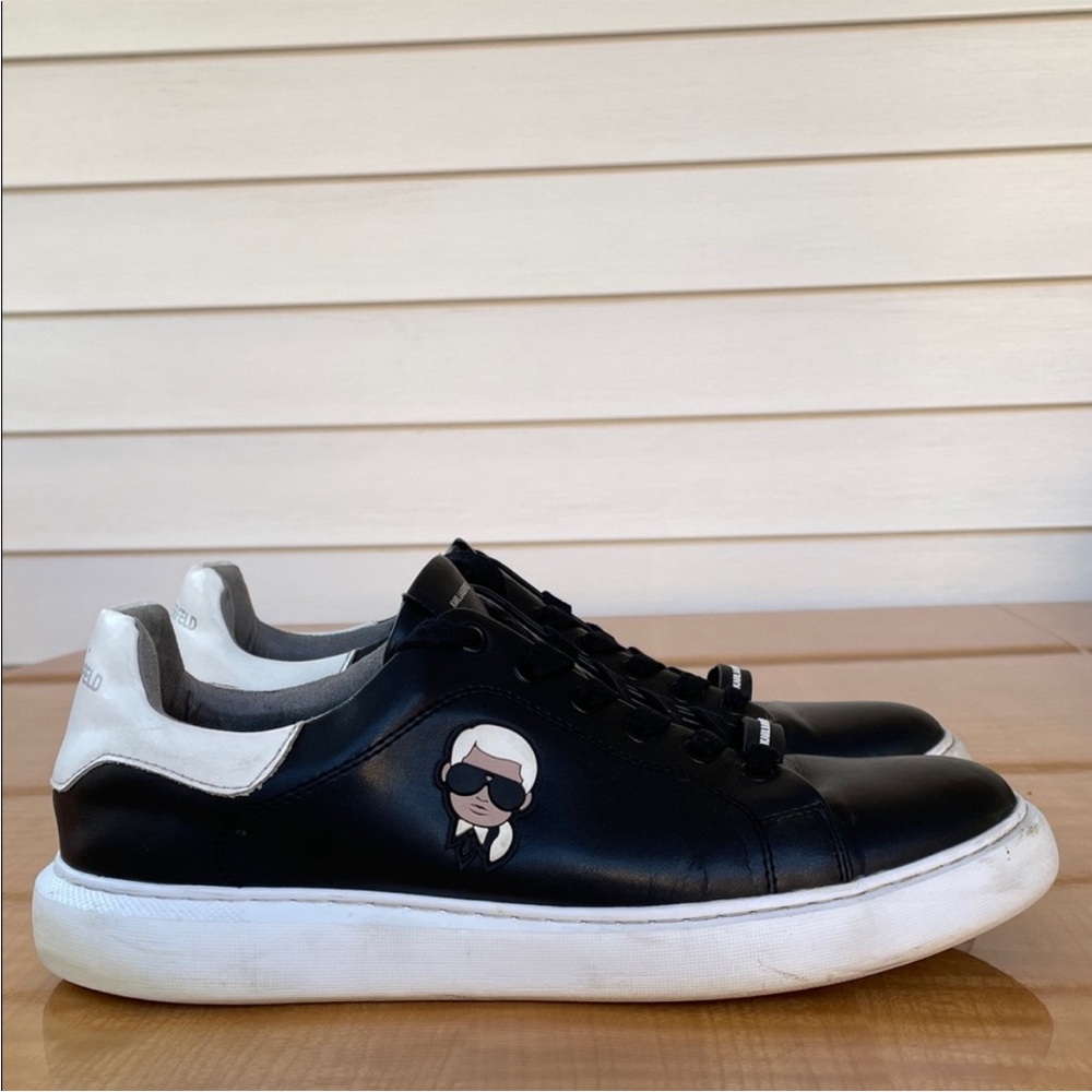 KARL LAGERFELD PARIS Graphic Low Top Sneakers Mens Size 11